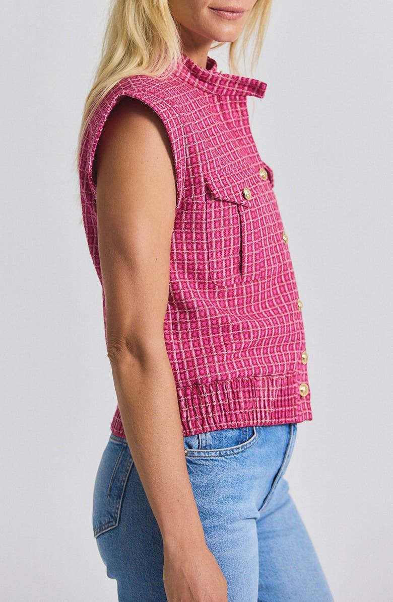 Derek Lam 10 Crosby Namira Cotton Blend Tweed Vest, Alternate, color, 