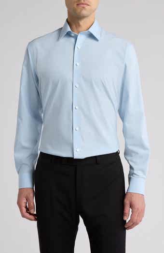 Non-Iron Traditional Fit Solid Cotton Dress Shirt