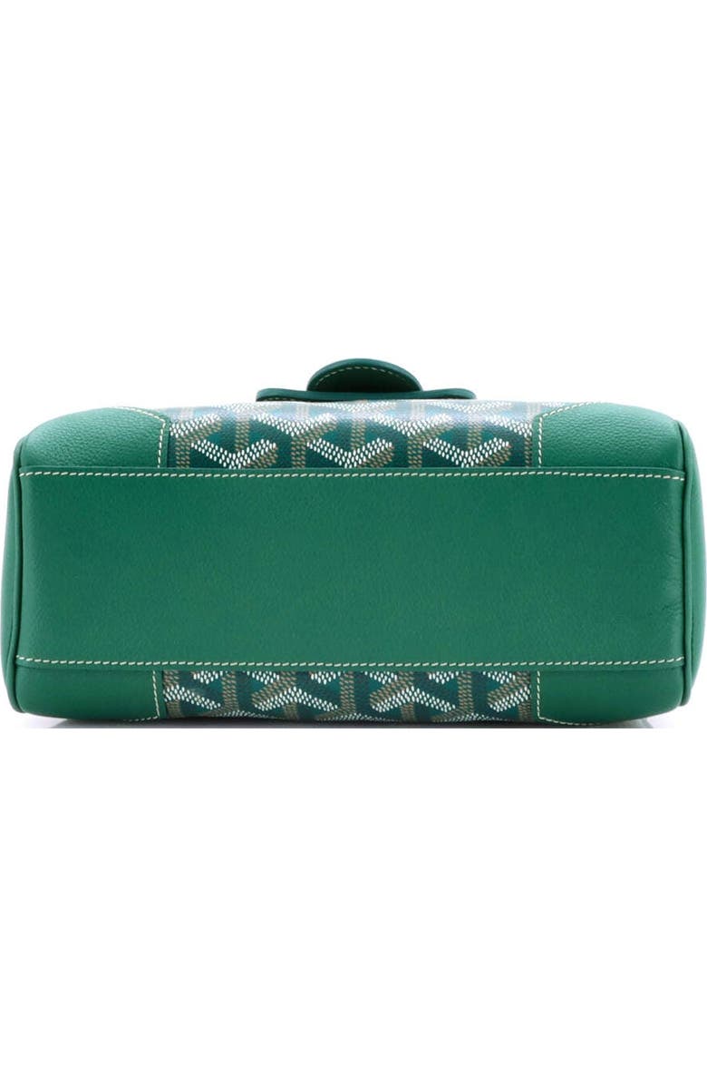 Pre-Owned Goyard Saigon Top Handle Bag Coated Canvas with Leather Mini, Alternate, color, Green