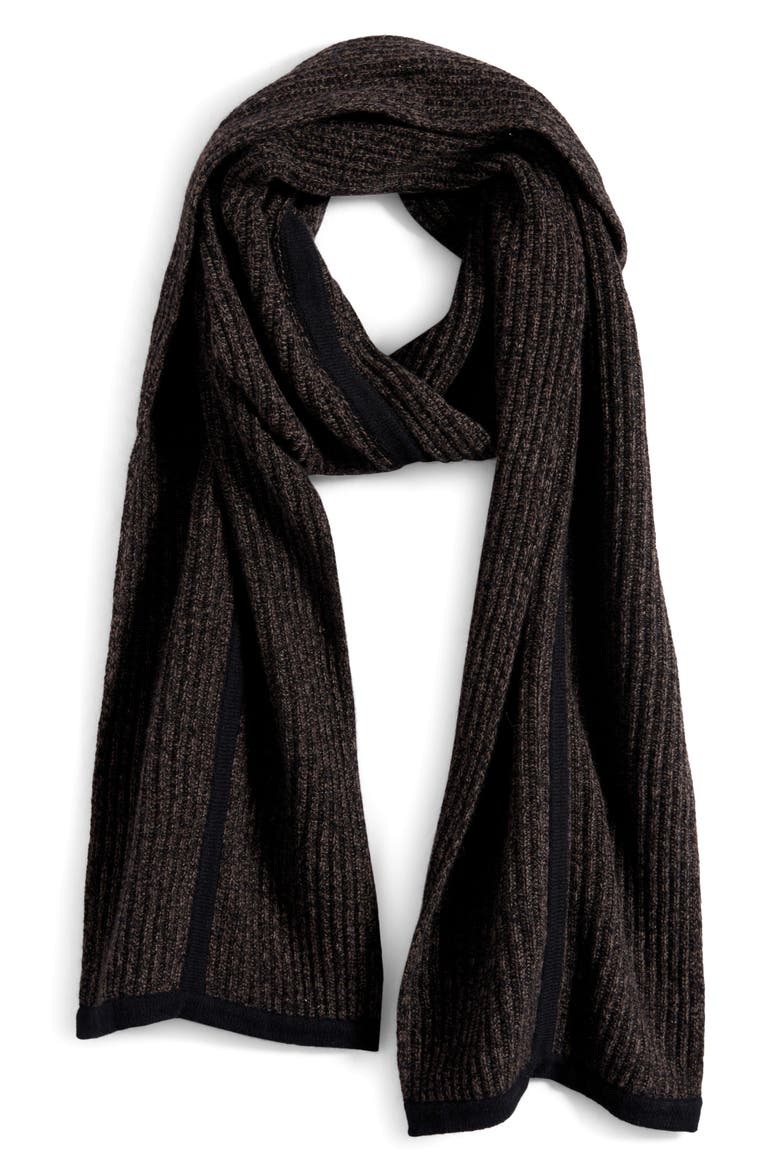 Jensen Cashmere Scarf, Main, color, BLACK MULTI