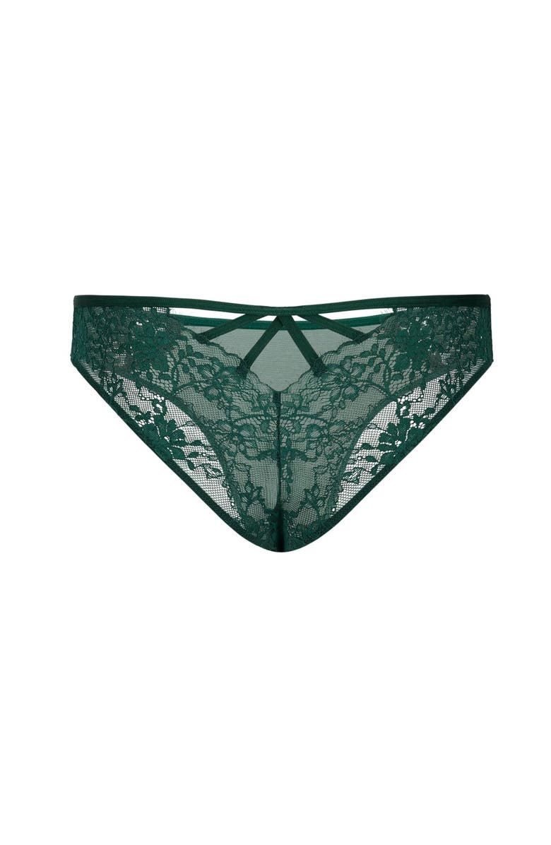 Adore Me Mandi Cheeky Panties, Alternate, color, Dark Green