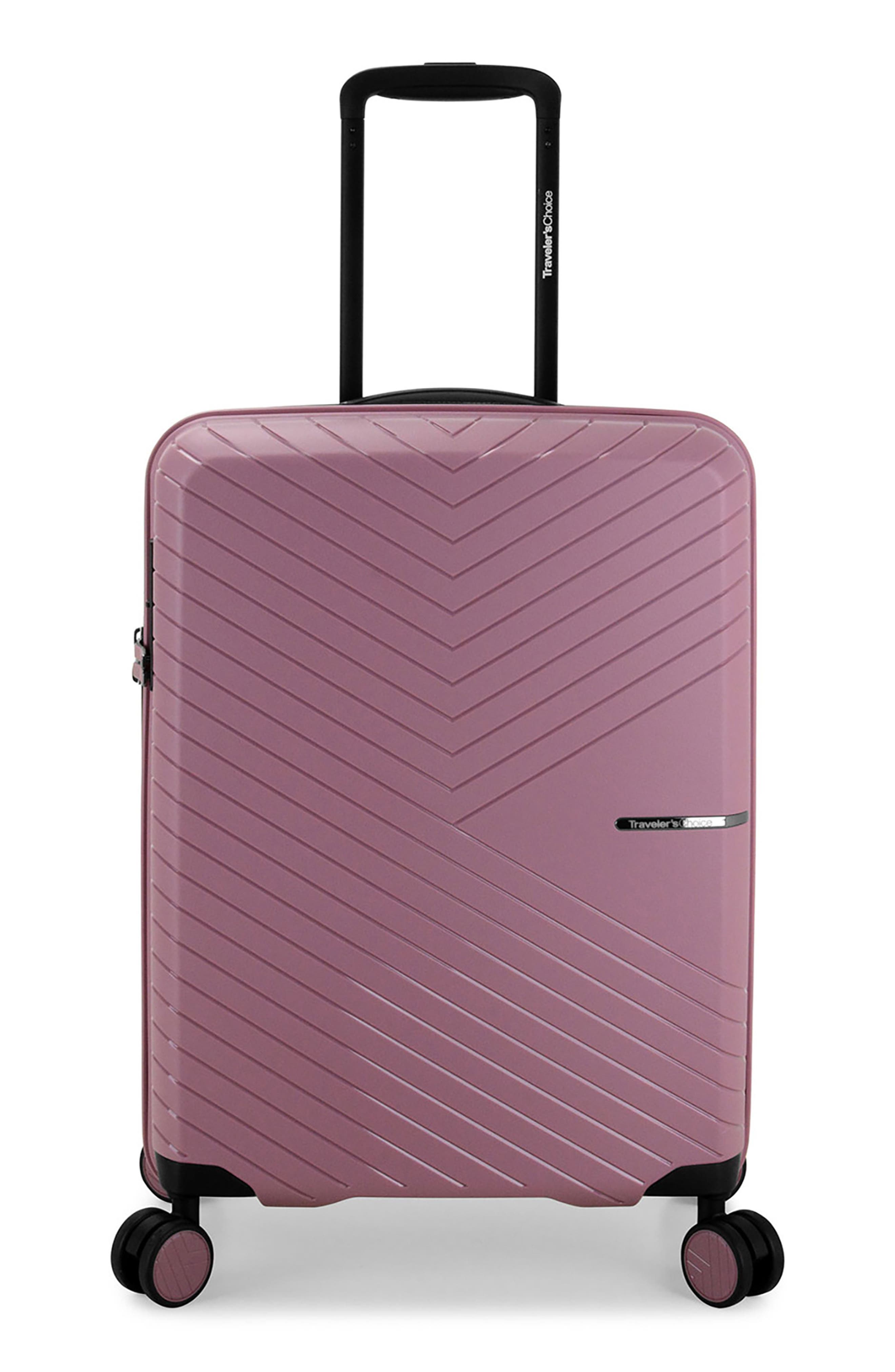 TRAVELERS CHOICE Vale 22" Hardshell Spinner Suitcase, Main, color, 