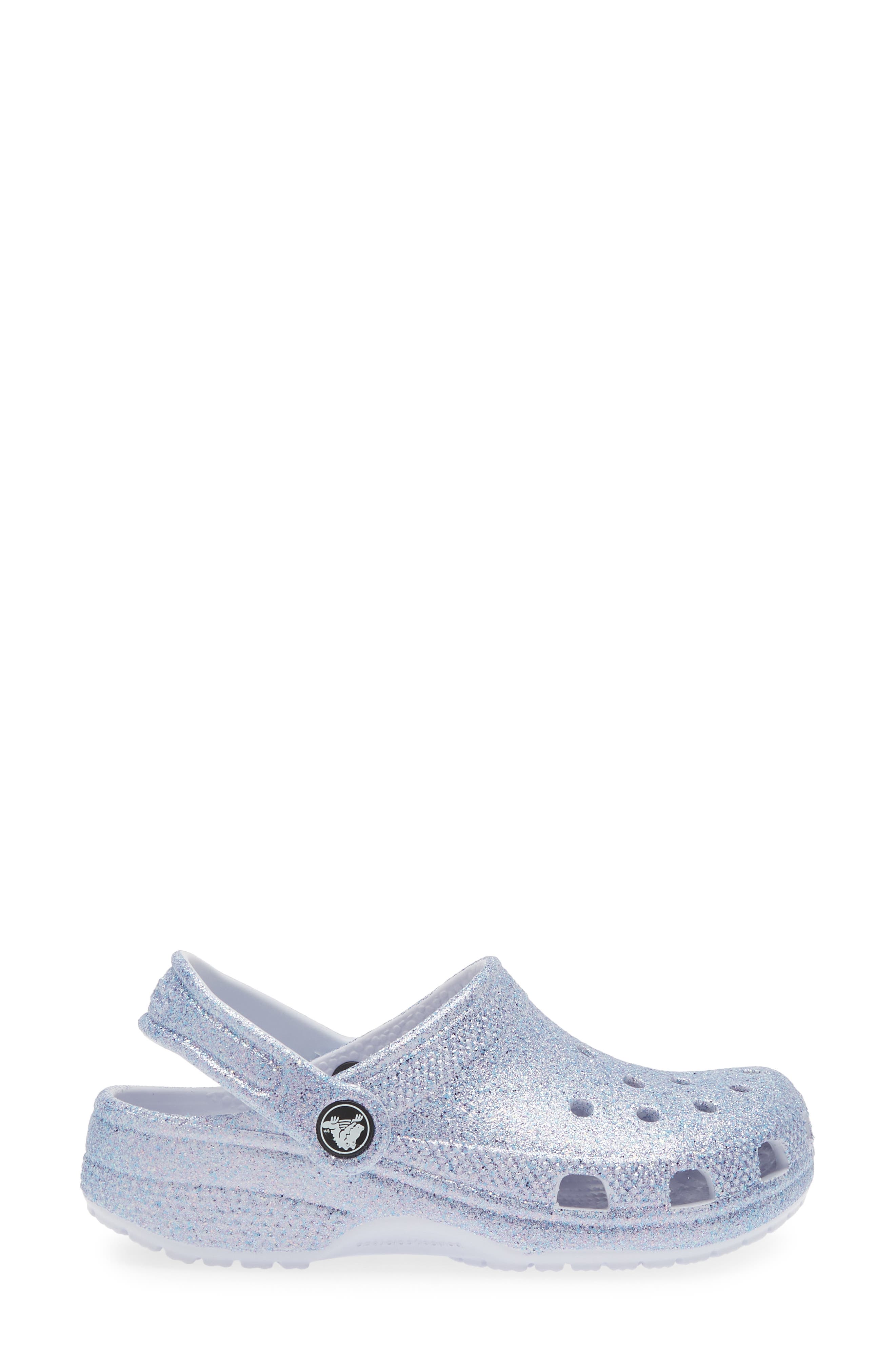 CROCS Kids' Classic Glitter Clog, Alternate, color, Frosted Glitter