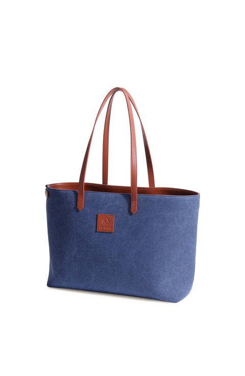 Tennis Racket Canvas and Leather Tote