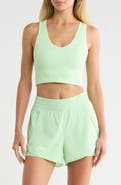 90 DEGREE BY REFLEX Rib Seamless Highline V-Neck Tank