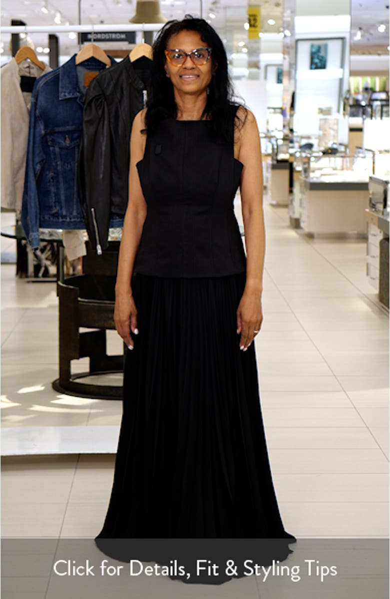 Hollinshill Pleated Sleeveless Maxi Dress, sales video thumbnail