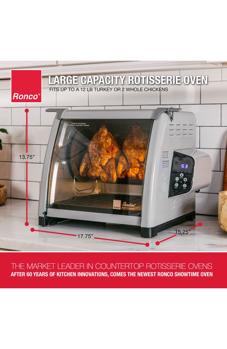 RONCO 6000 Platinum Series Rotisserie Oven, Alternate, color, Silver