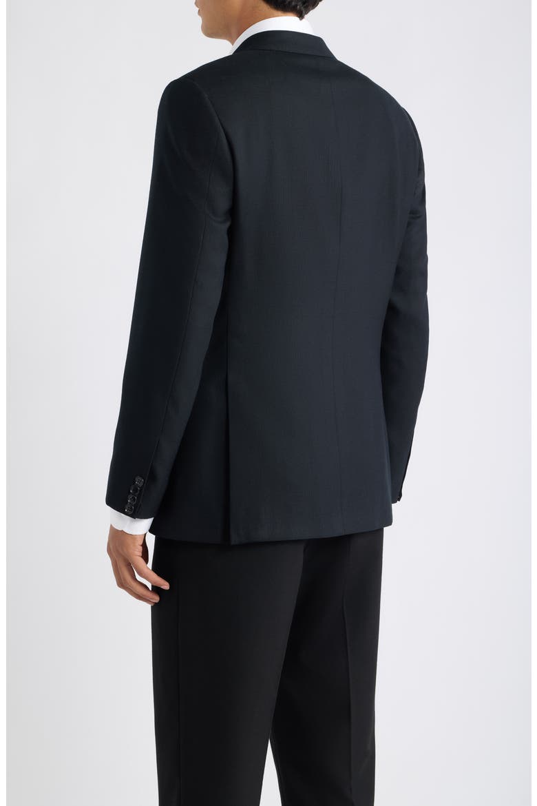 Luxury Performance Stretch Wool Suit Separate Jacket, Alternate, color, BLACK