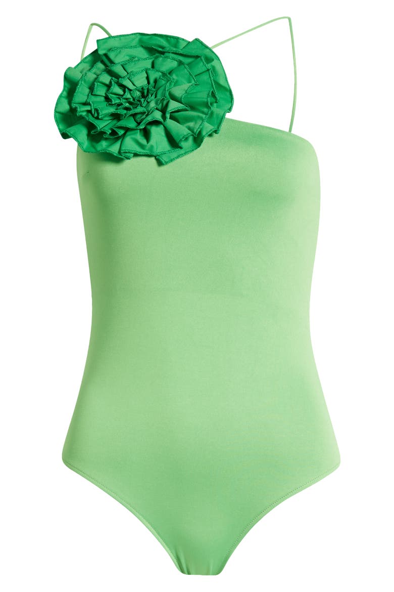 Allison Rosette Bodysuit, Alternate, color, GREEN