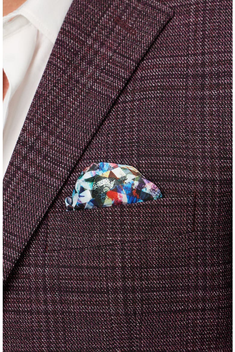Plaid Sport Coat, Alternate, color, BERRY