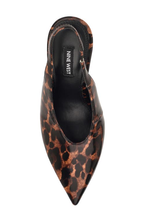 Nine West Kates Slingback Pointed Toe Pump In Multi