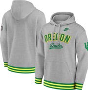 Nike Men's Nike Heather Gray Oregon Ducks Legacy Retro Pullover Hoodie