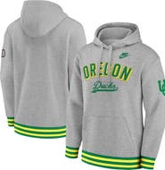 Nike Men's Nike Heather Gray Oregon Ducks Legacy Retro Pullover Hoodie