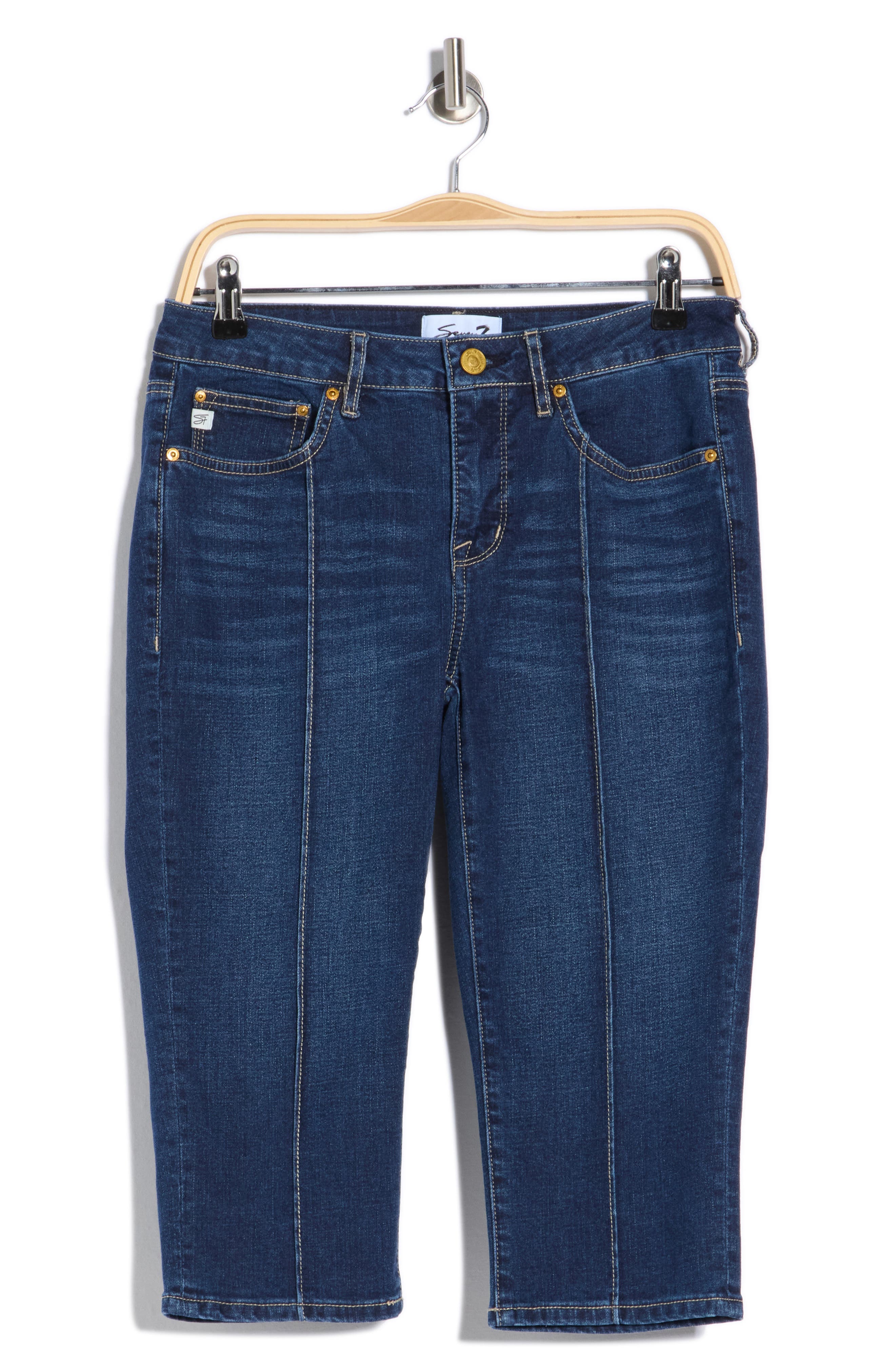 Seven7 Pintuck Skimmer Jeans