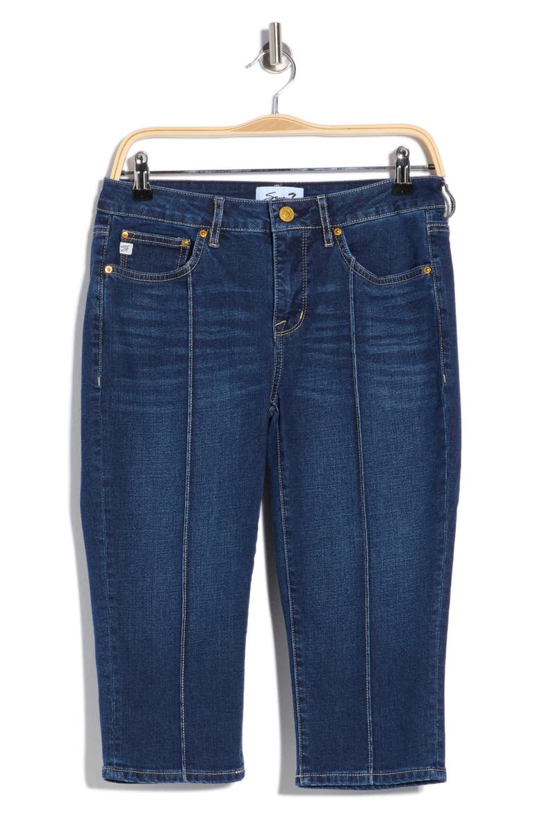 Pintuck Skimmer Jeans, Alternate, color, MAVERICK