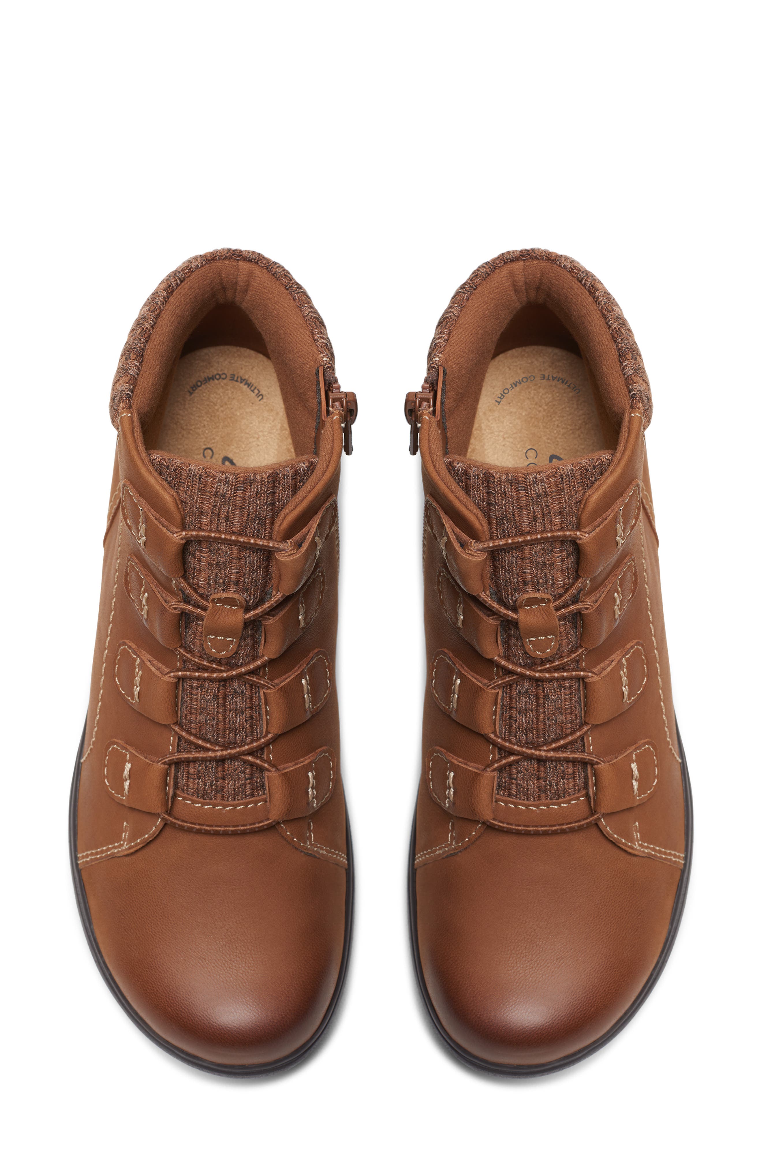 Carleigh Jade Bootie, Alternate, color, DARK TAN NUBUCK