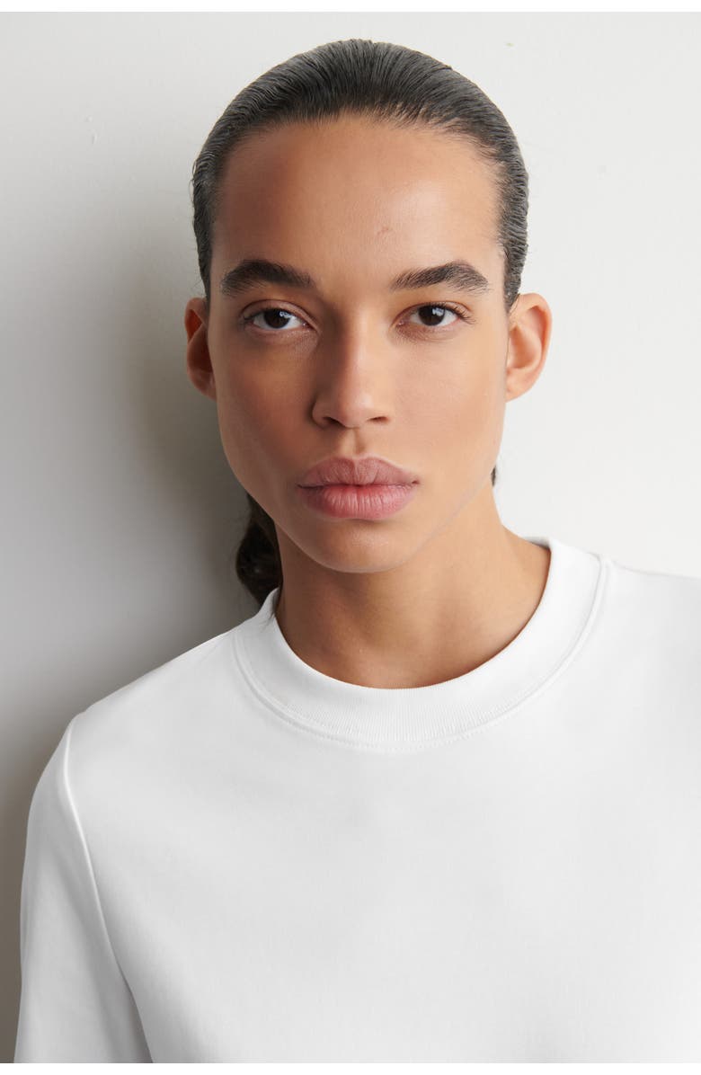 COS Clean Cut Long-Sleeved T-Shirt, Alternate, color, White