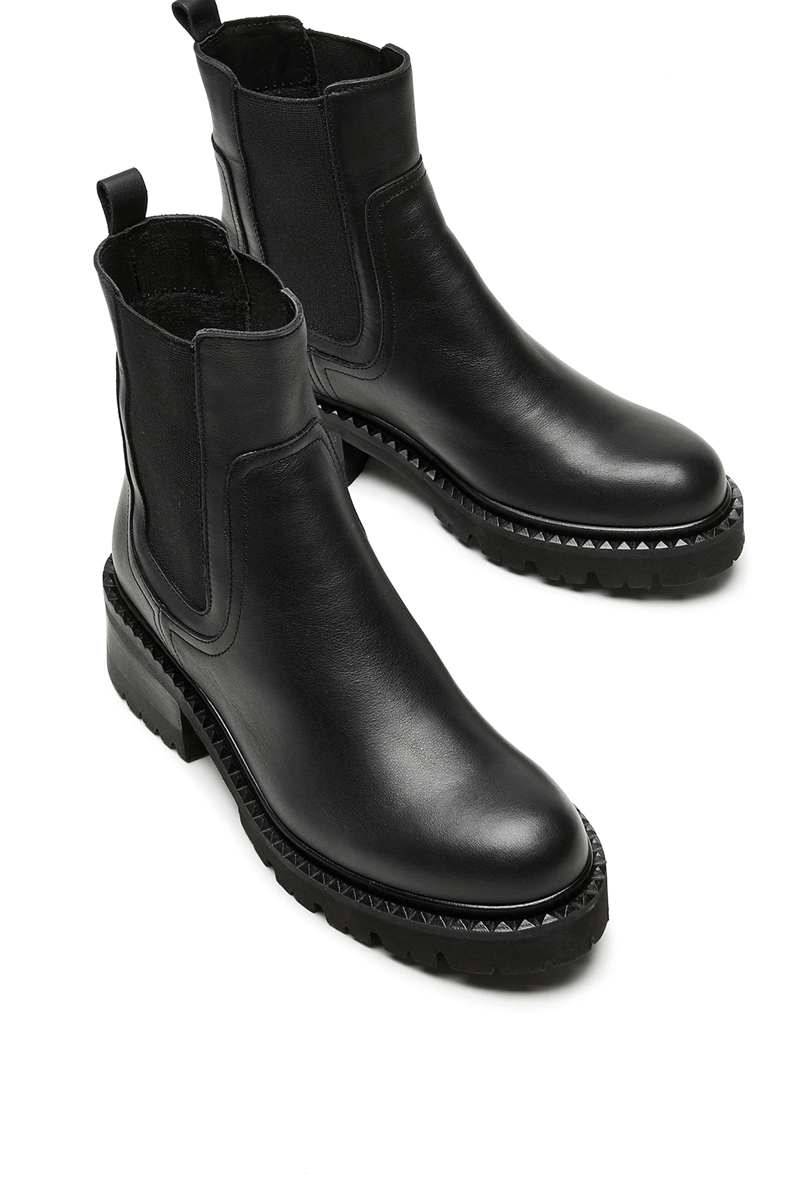 La Canadienne Cory Waterproof Chelsea Boot, Alternate, color, Black Leather