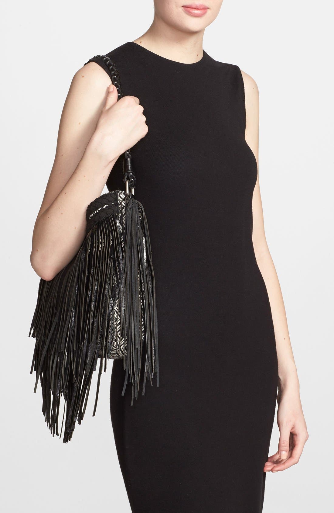 'Sienna' Bag, Alternate, color, BLACK