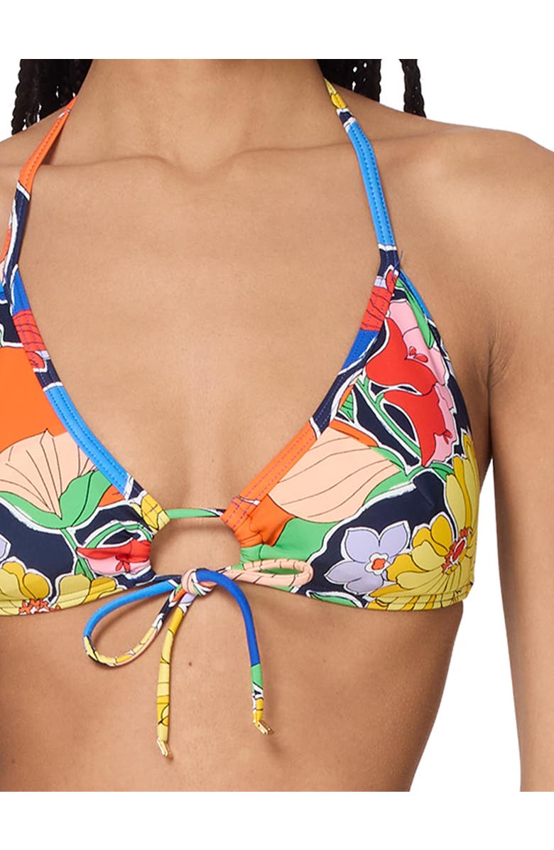 Kate Spade New York Tie Front Bra Top, Alternate, color, Multi