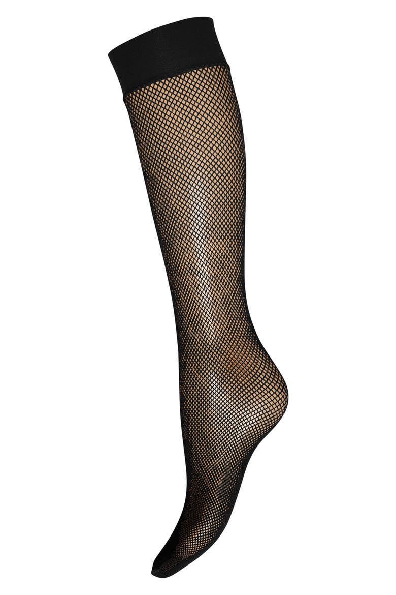 Twenties Knee High Socks, Alternate, color, BLACK