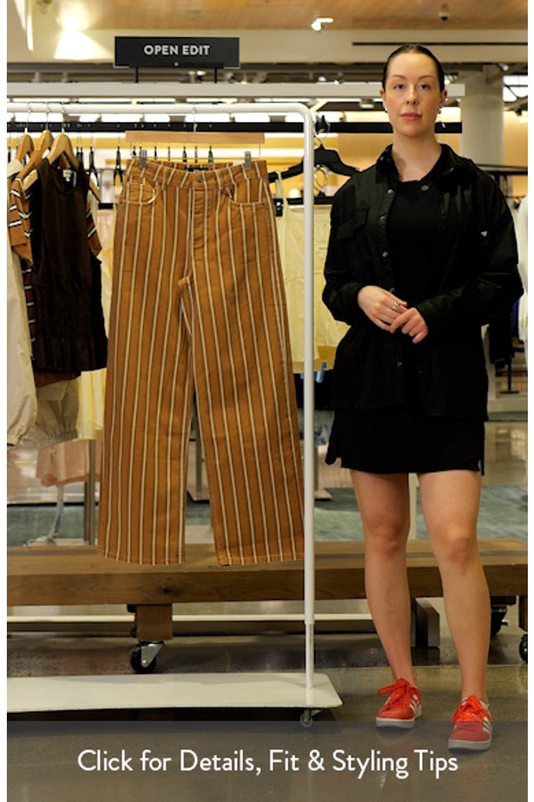 Stripe Straight Leg Jeans video