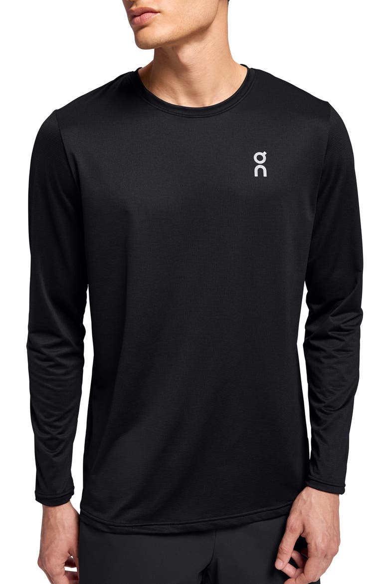 Core Long Sleeve T-Shirt, Main, color, BLACK