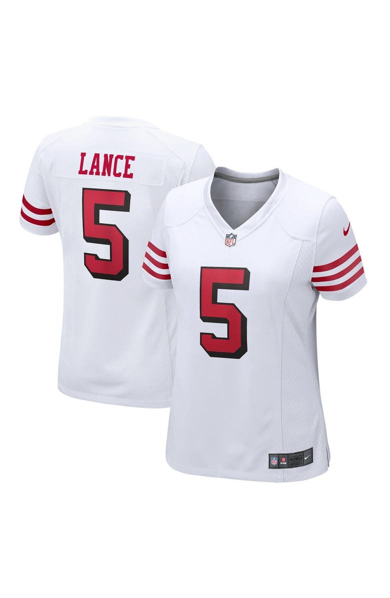 Nike Women's Nike Trey Lance White San Francisco 49ers Player Jersey, Main, color, 