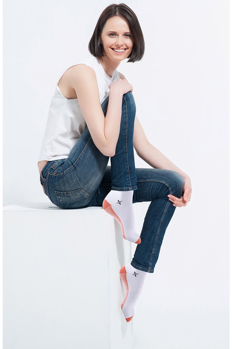 Copper-Infused Support Socks, Alternate, color, WHITE