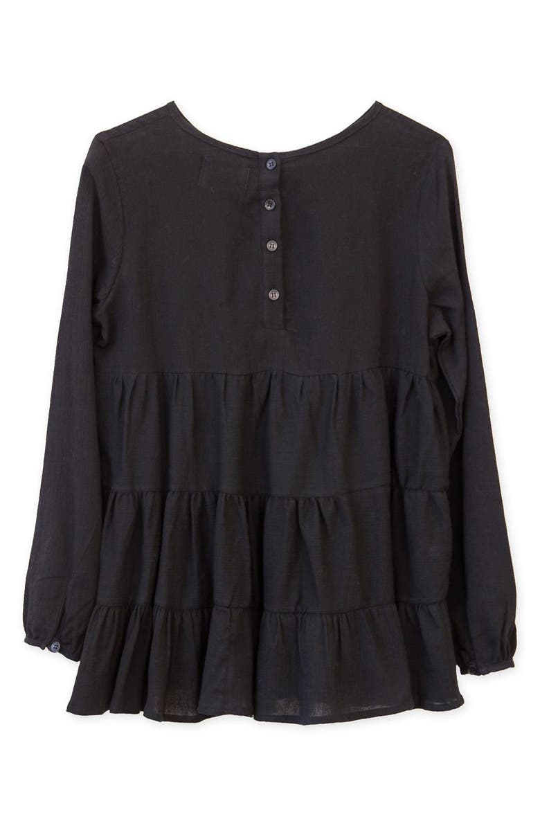 SINCERELY JULES 'Frida' Tiered Hem Cotton Blouse, Alternate, color, 
