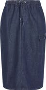 City Chic Alexis Tie Waist Denim Skirt