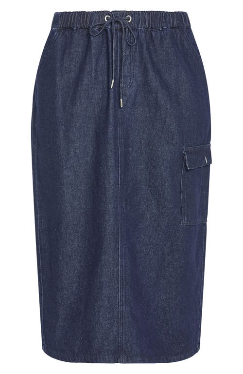 CITY CHIC CITY CHIC ALEXIS TIE WAIST DENIM SKIRT