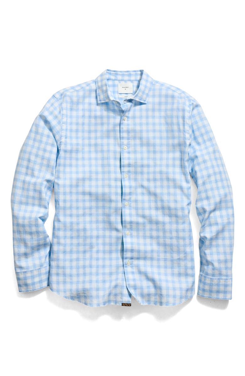 Billy Reid Hutcheson Plaid Button-Up Sport Shirt, Main, color, Light Blue/ White