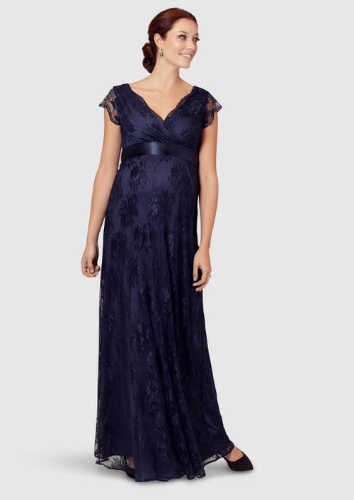 Tiffany Rose Maternity Eden Gown Long In Blue