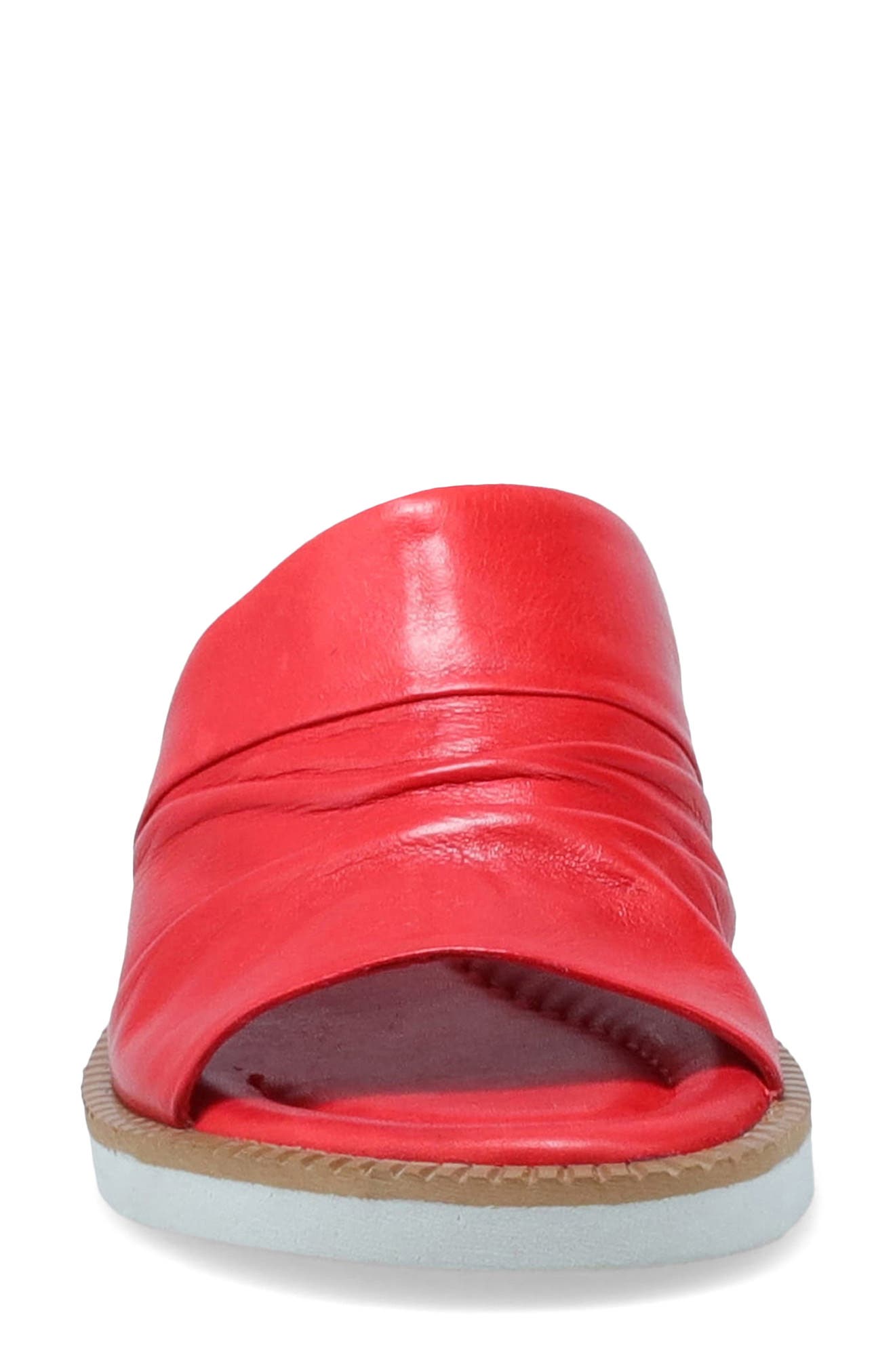 Erin Platform Wedge Slide Sandal, Alternate, color, SCARLET