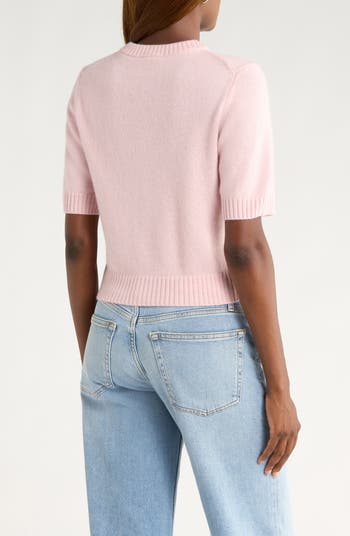 Short Sleeve Recycled Cashmere & Wool Cardigan