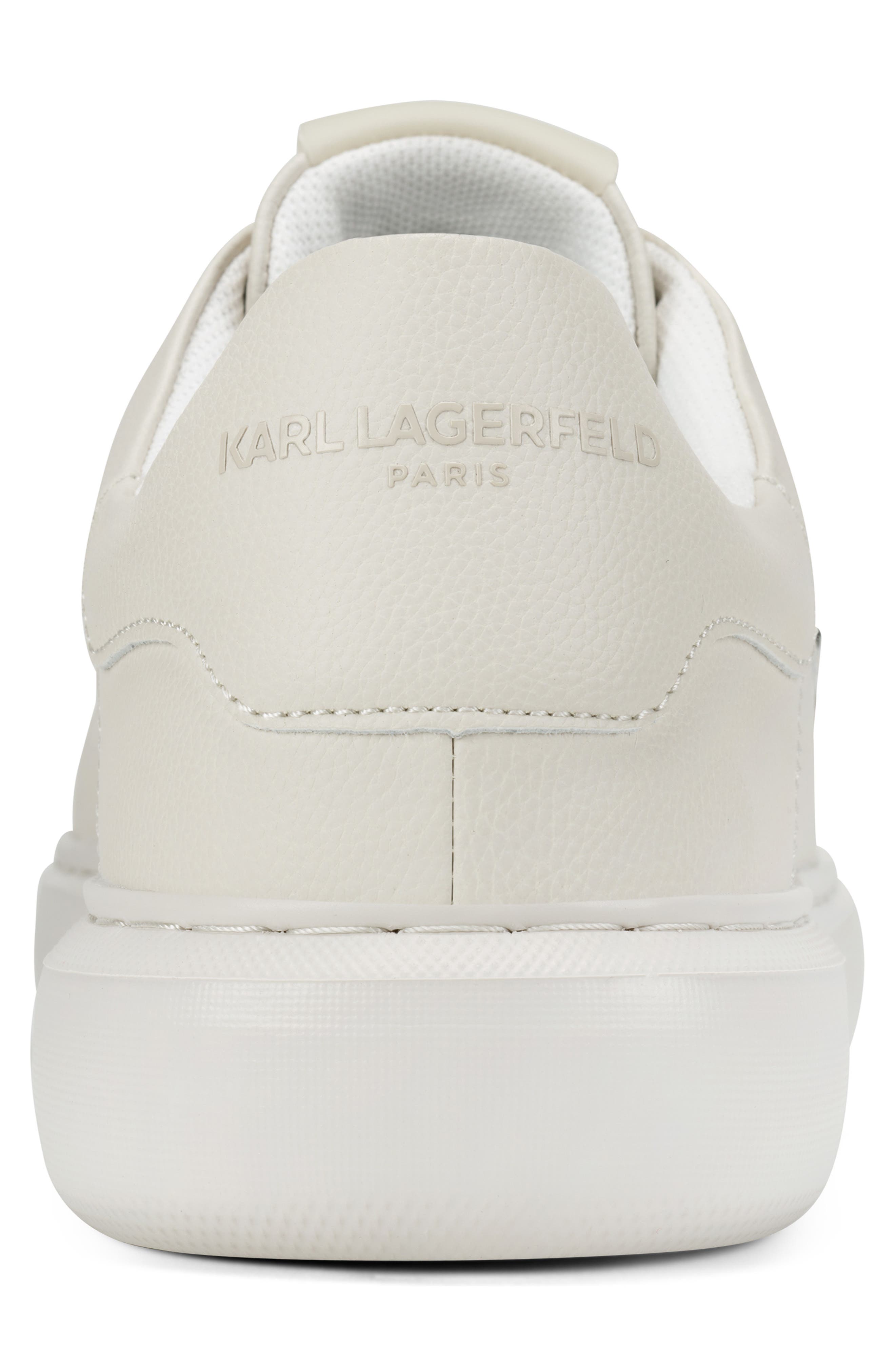 KARL LAGERFELD PARIS Side Logo Plate Sneaker, Alternate, color, Cement