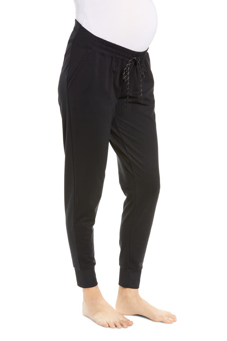Live In Maternity Pocket Joggers, Alternate, color, BLACK