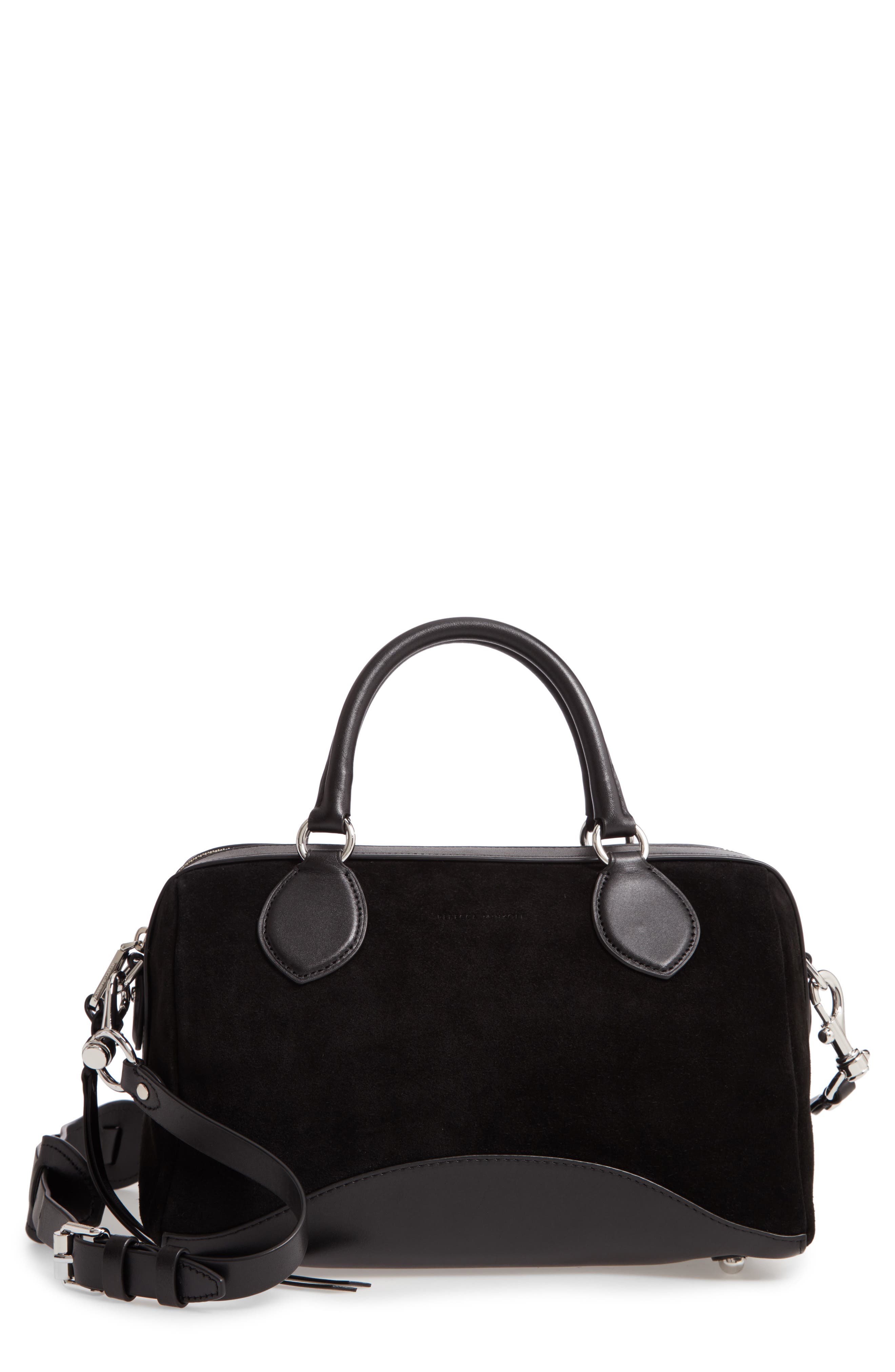 Rebecca Minkoff Pippa Suede Duffle Bag, Main, color, 