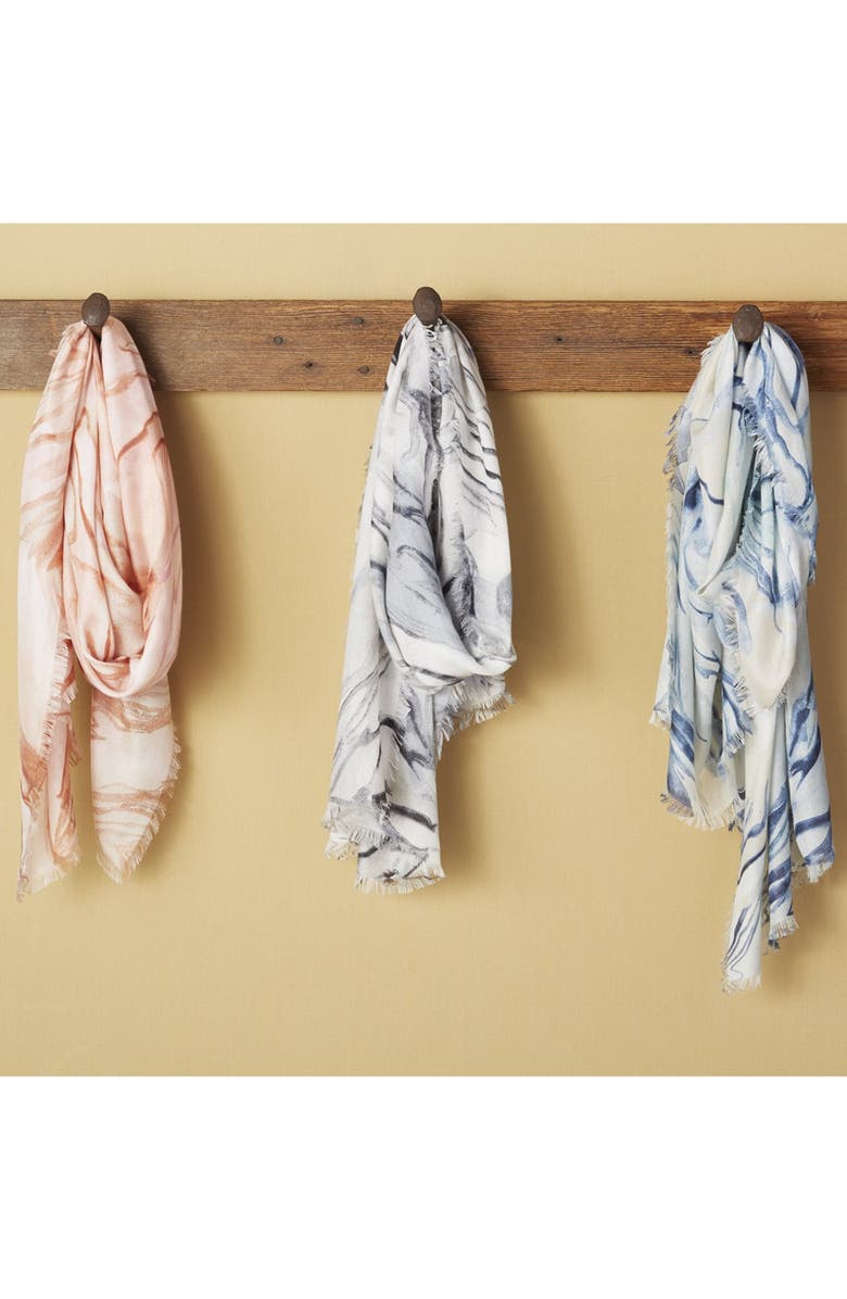Nordstrom Marbleized Cashmere & Silk Scarf, Alternate, color,