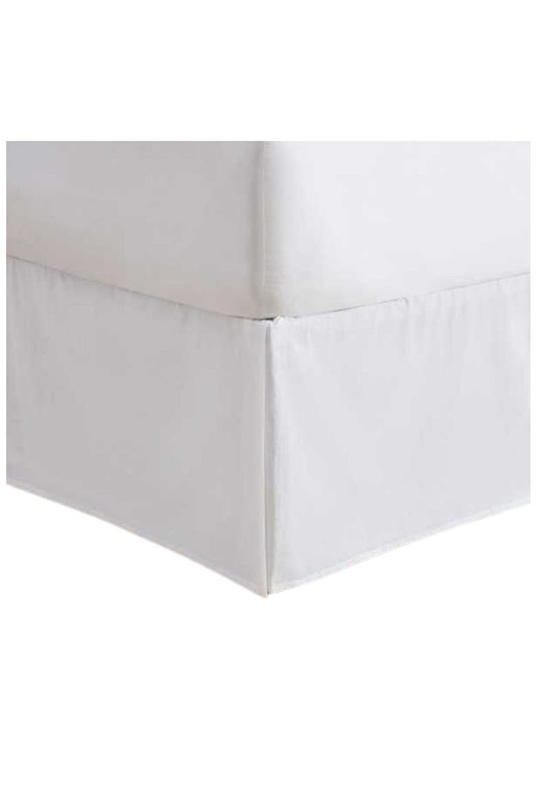 Charlotte Cotton Bed Skirt, Main, color, SPARKLING WHITE