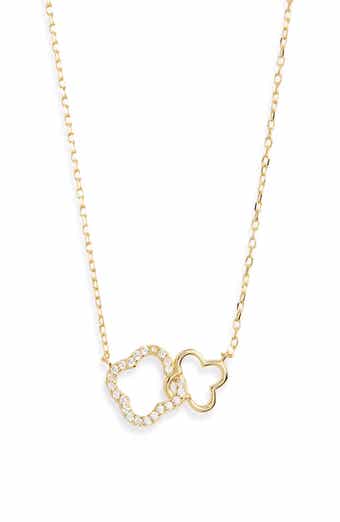 ARGENTO VIVO Linked Clover Pendant Necklace