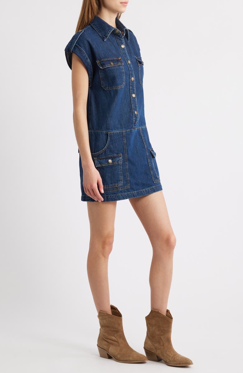 Re/Done The Arizona Denim Dress, Alternate, color, Heritage Rinse