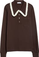 Tanner Fletcher Frank Ruffle Collar Top
