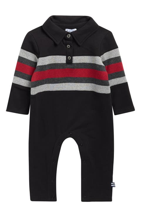 Stripe Polo Romper (Baby)