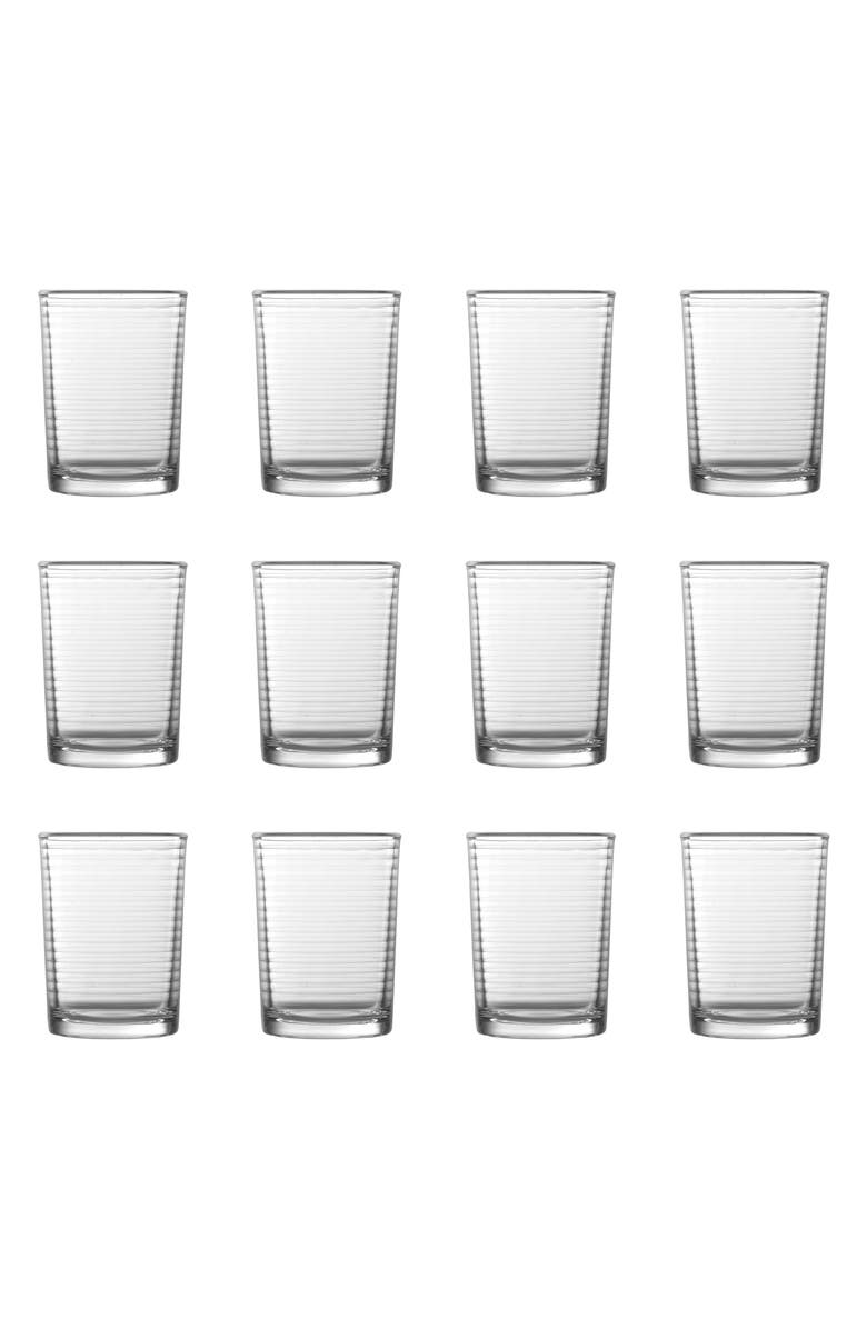 Fortessa Arcade Rocks Old Fashioned Glass Set of 12, Main, color, Clear