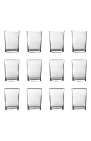 Fortessa Arcade Rocks Or Old Fashioned 8.5 Oz, Set Of 12 In Clear