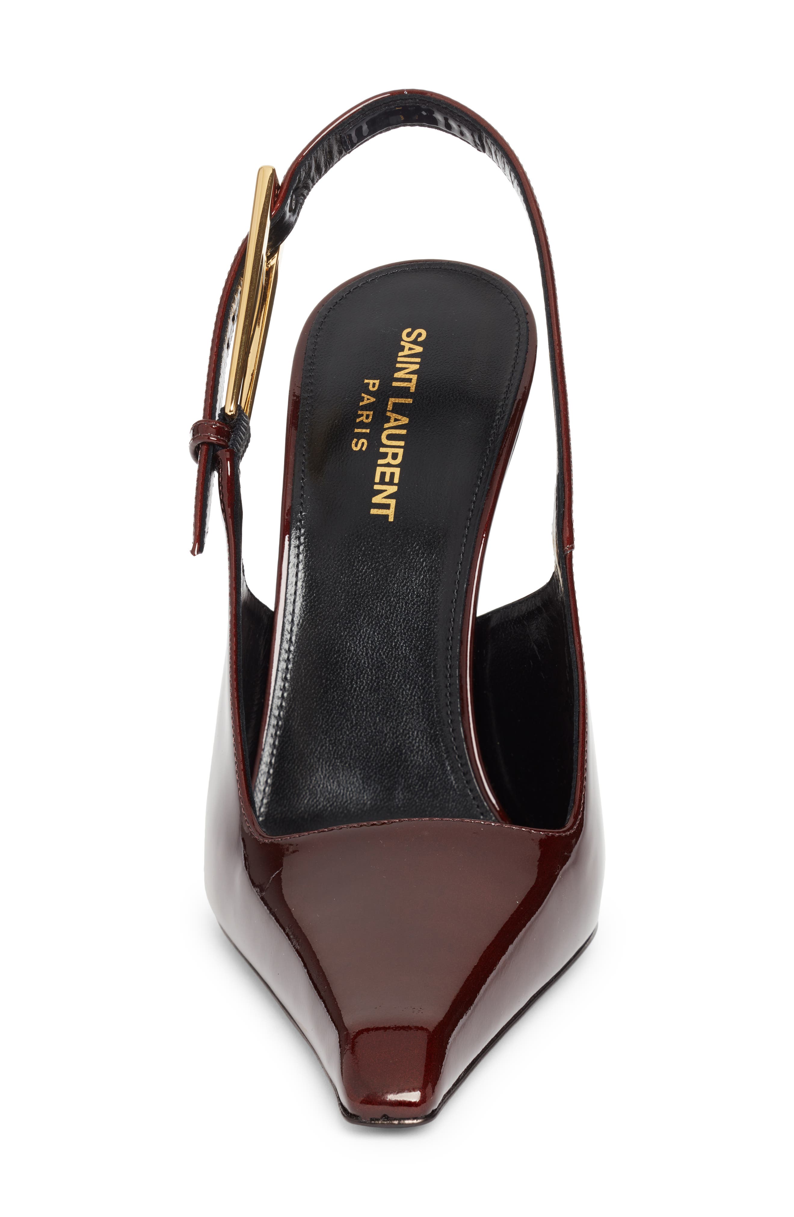 Lee Pointed Toe Slingback Pump, Alternate, color, BURGUNDY