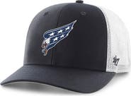 '47 Men's '47 Navy/White Washington Capitals Logo Trucker Adjustable Hat