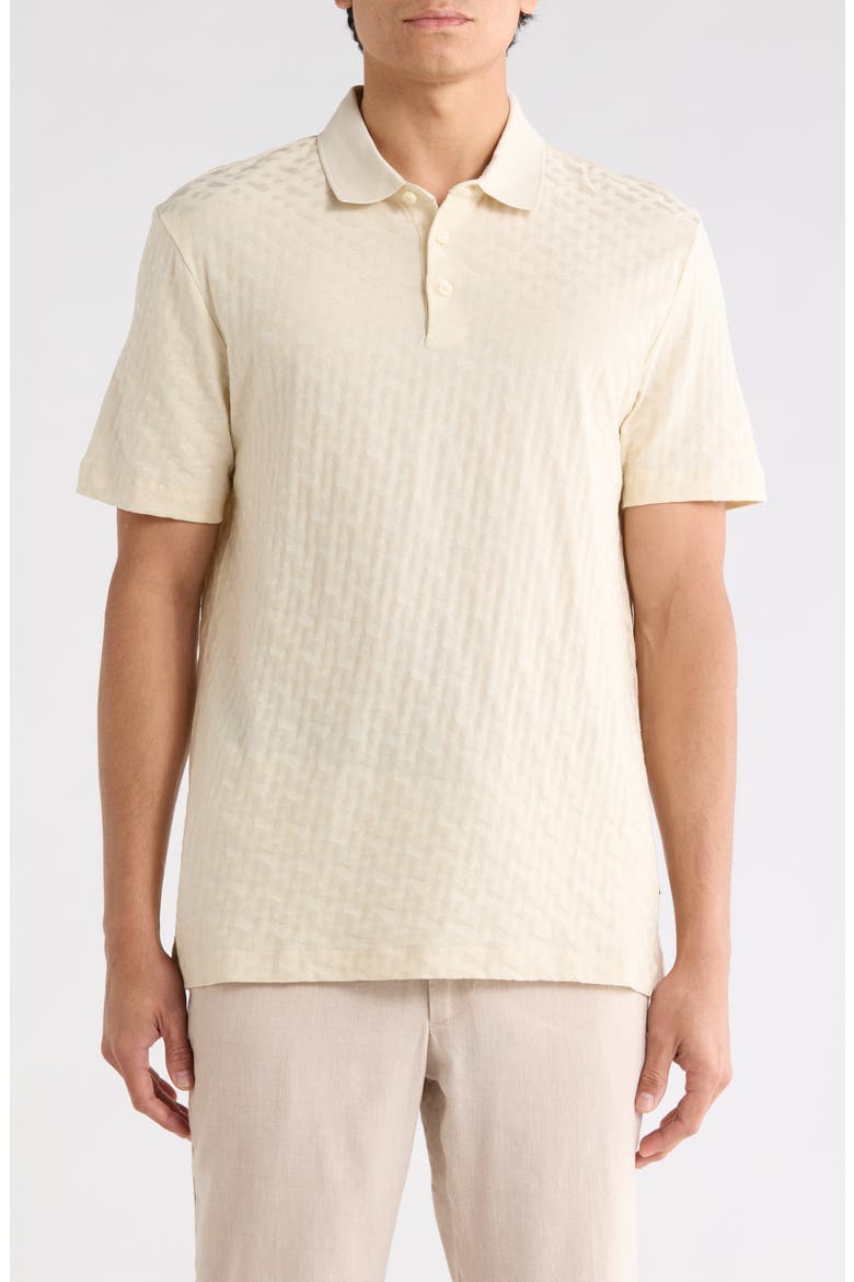 Knit Polo, Main, color, BEIGE